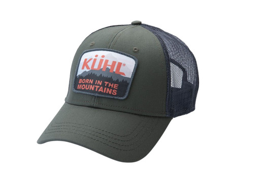 Kuhl Men's RIDGE TRUCKER Olive Green 6 Panel Snap Cap