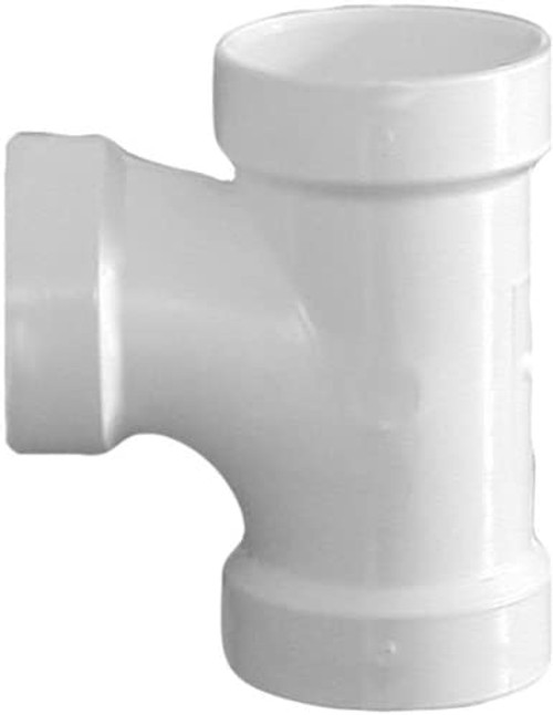 Genova Products 71131 Reducing Sanitary Tee Pipe Fitting, 3" x 1 1/2"