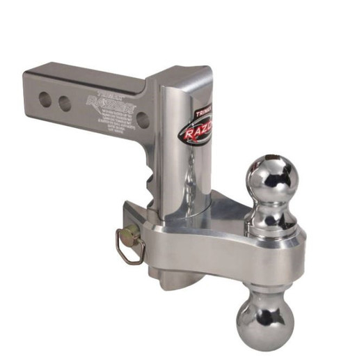 Trimax - Aluminum Adjustable Drop Hitch with Dual Hitch Ball - 4"