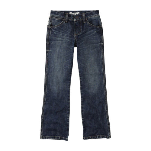 Wrangler Boy's Retro Slim Bootcut Jeans in Dark Wash Denim