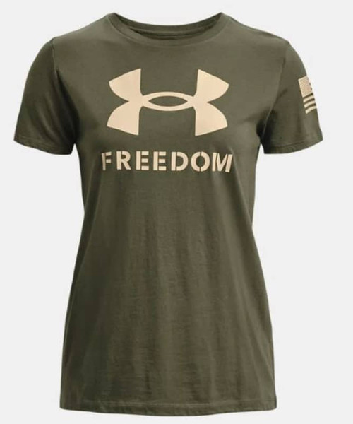 Under Armour Women's Freedom Logo T-Shirt Green