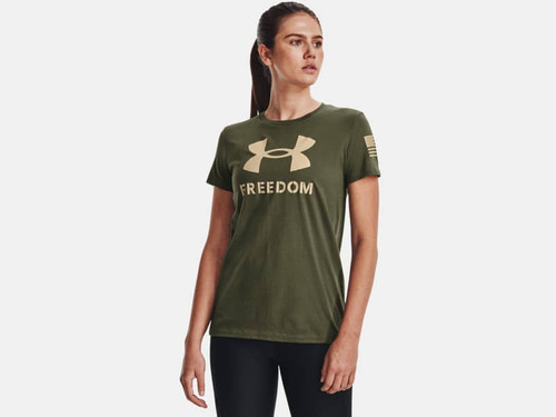 Under Armour Women's Freedom Logo T-Shirt Green