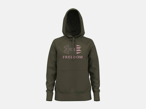 Under Armour Women's Freedom Logo Rival Hoodie Green