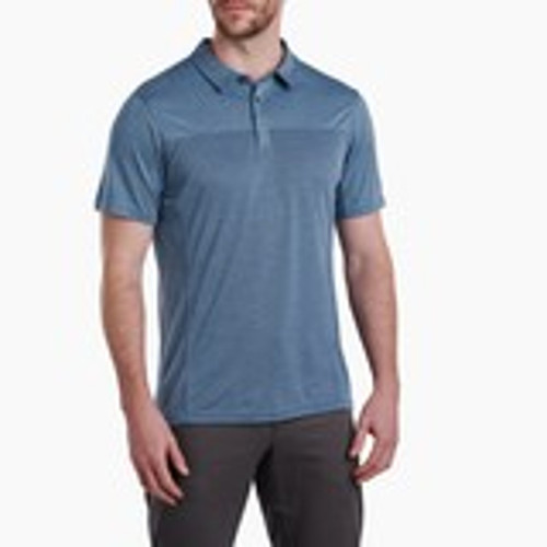 Kuhl Men's Engineered Short Sleeve Blue Cove Polo