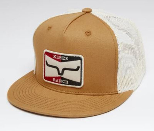 Kimes Ranch Men's 5 Panel Brown Sparky Trucker Hat