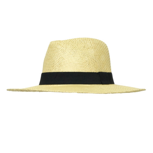 Keep It Trendy Twisted Woven Panama Hat Cream