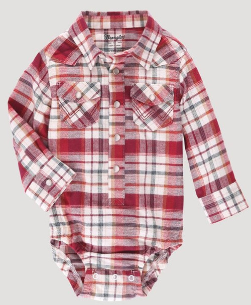 Wrangler Boys Western Infant Red Bodysuit