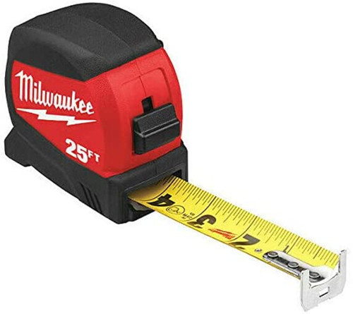 Milwaukee 25ft Compact Wide Blade Tape Measure