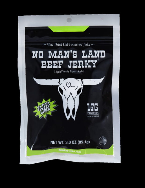 No Man's Land Fajita Lime Beef Jerky 3oz