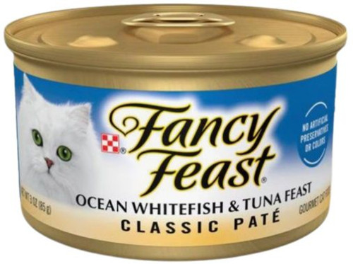 Fancy Feast Grilled Ocean Whitefish & Tuna Feast In Gravy 3oz Single Pack