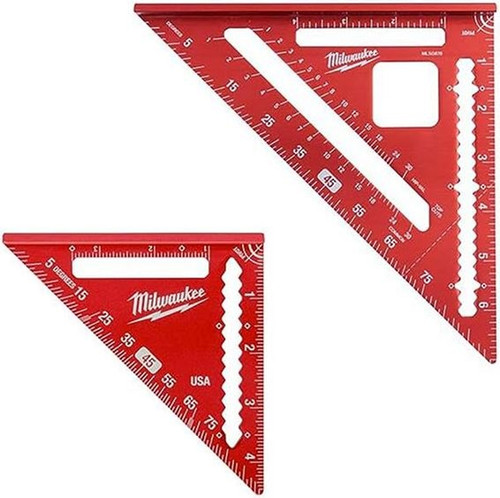 Milwaukee 7-inch Rafter Square and 4 1/2-inch Trim Square Set