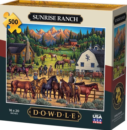 Dowdle 500 Piece Sunrise Ranch Puzzle