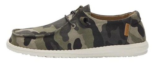 Hey Dude Women's Wendy Army Camo Casual Shoes