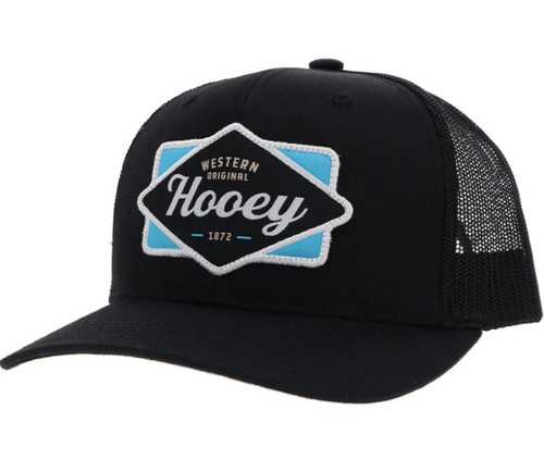 Hooey Mens Diamond Hat Black/White/Blue