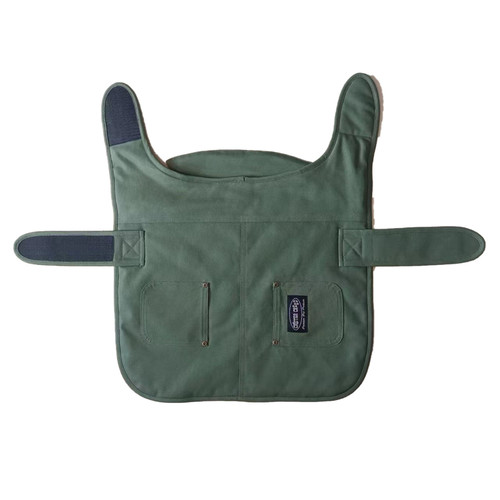 Crazy Cowboy Green Canvas Dog Coat