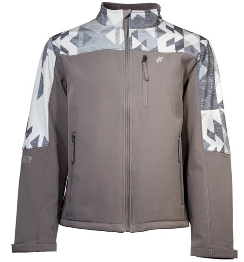 Hooey Boys Softshell Jacket Charcoal/Aztec