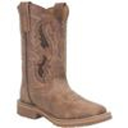 Dan Post Boys Marty Tan Square Toe Cowboy Boots