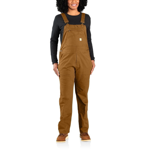 Carhartt Womens Rugged Flex Loose Fit Canvas Bib Overall