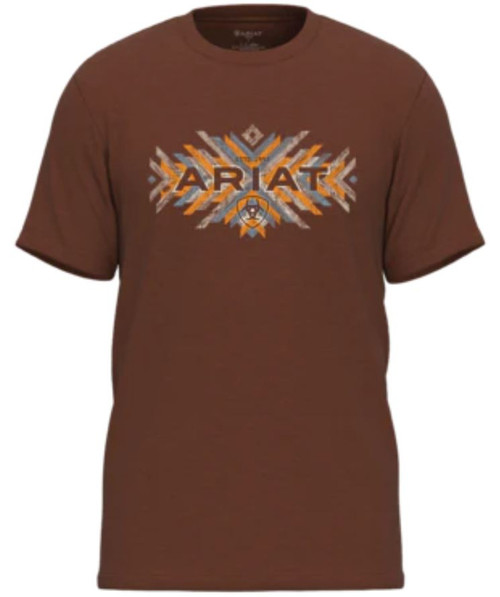 Ariat Men's Pueblo Flag Rust Short Sleeve T-Shirt