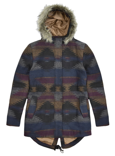 Victory Sportswear Girl's Heather Aztec Spice Hooded Jacket