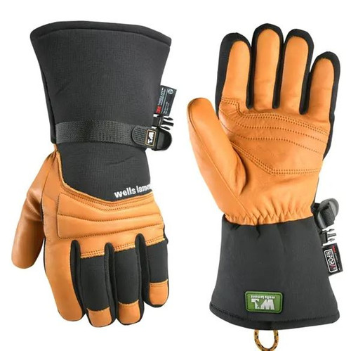 Wells Lamont Men's FX3 Extra Grip Synthetic Work Gloves in Olive/Black