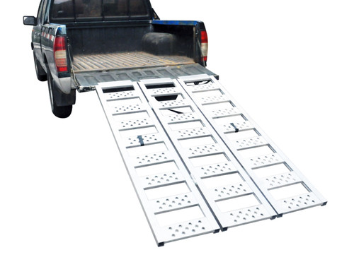CargoMaster 69"X45" Tri-Fold Aluminum Ramp -1500LB