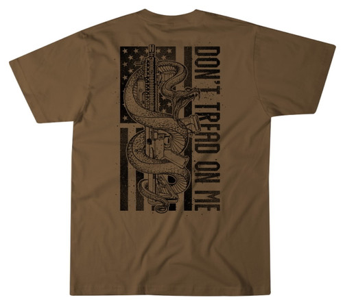 Howitzer Mens Brown Defend Liberty Short Sleeve T-Shirt