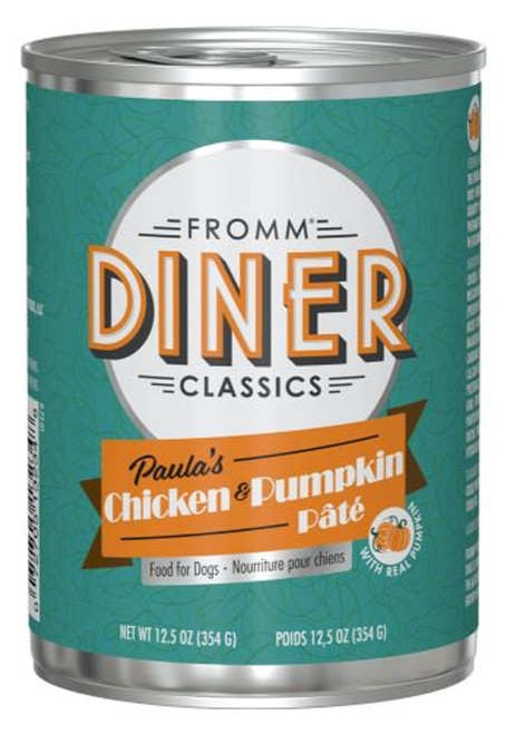 Fromm DINER Classics Paula's Chicken & Pumpkin Pate Wet Canned Dog Food - 12.5 oz