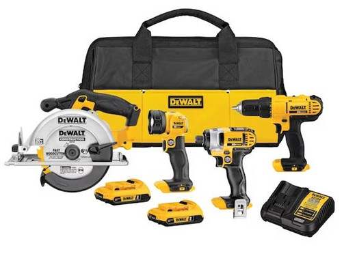 DeWalt 20V MAX 4-Tool Combo Kit - DCK421D2