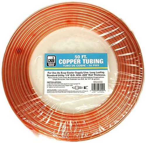 Dial 4355 1/4"x 50' x 0.02" Copper Tubing