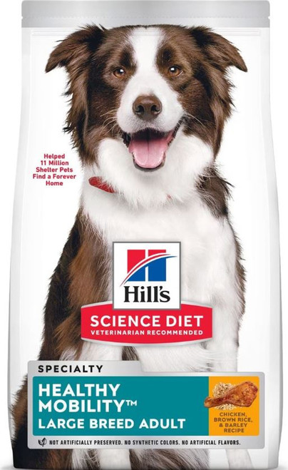 Hill's Science Diet Adult Healthy Mobility Large Breed Chicken Meal, Brown Rice & Barley Recipe Dry Dog Food - 30 lb Bag