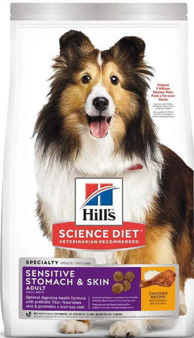 Hill's Science Diet Sensitive Stomach & Skin Chicken Meal & Barley Recipe Adult Dog Food - 30 lb Bag