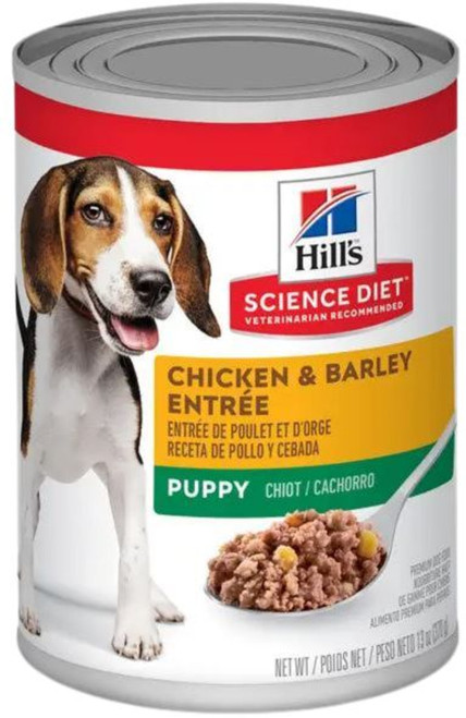 Hill's Science Diet Puppy Chicken & Barley Entree Canned Dog Food, 13 oz