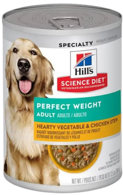 Hill's Science Diet Adult Perfect Weight Hearty Vegetable & Chicken Stew Canned Dog Food - 12.5 oz