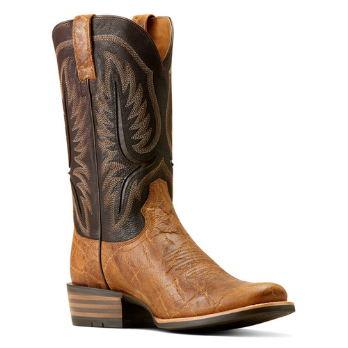 Ariat Men's Stadtler Smoked Tan and Black Performance Western Boots