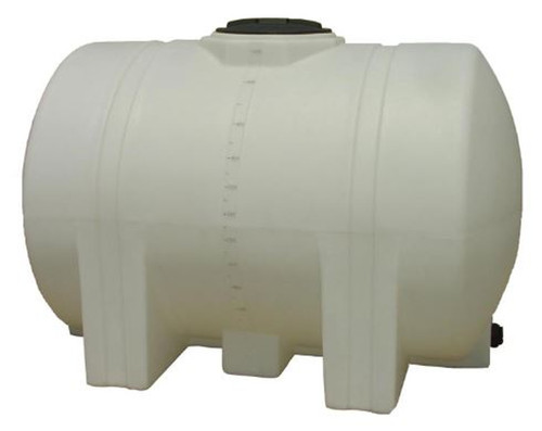 Ace Roto-Mold 48 Inch Long 535 Gallon Plastic Horizontal Leg Tank in White
