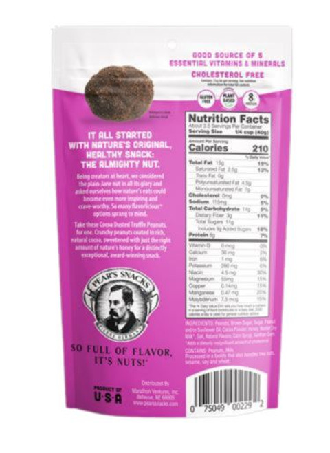 Pear's Snacks Cocoa Dusted Truffle 5 OZ.