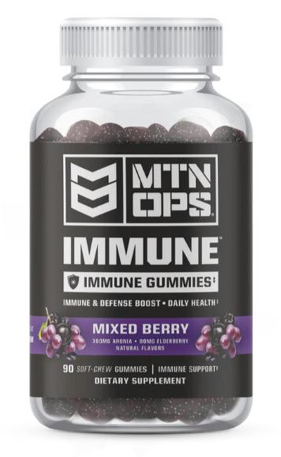 MTN Ops Mixed Berry Immune Gummies - 90 Count