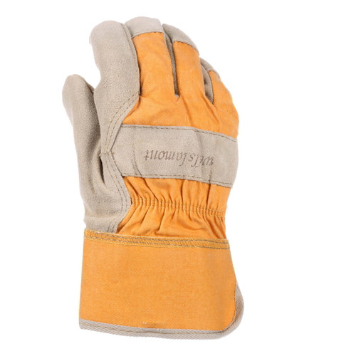 Wells Lamont Womens Heavy Duty Cowhide Leather Palm Work Gloves With Safety Cuff