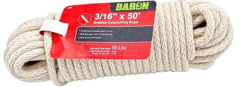 Baron 3/16 X 50 FT Sash Cord