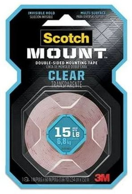Scotch Clear Mount Tape 1X60 in