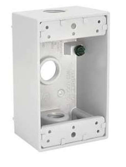 Hubbell Weatherproof Aluminum Outlet 2-3/4X4-1/2X2IN