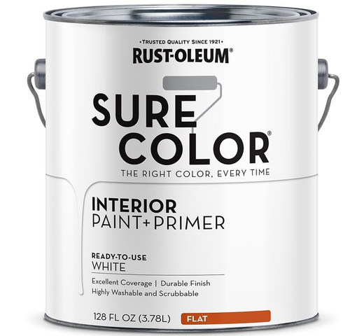 Rust-Oleum Flat White Interior Wall Paint 1 Gallon