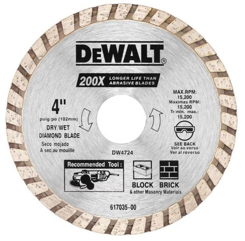 DeWalt 4-1/2 in. High Performance Diamond Masonry Blade