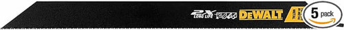 DeWalt DWA41812 12-Inch Reciprocating Saw Blades, 14 TPI, 5-Pack