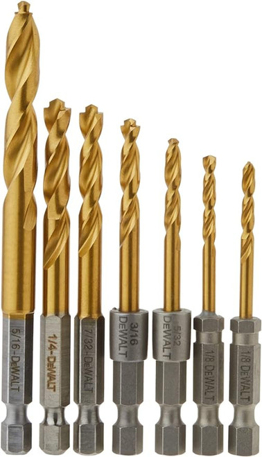 DeWalt DD5157 IMPACT READY Titanium Nitride Coating Drill Bits