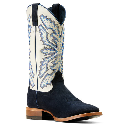 Ariat Men's Blue/White Sting Square Toe Western Boots