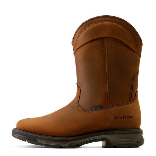 Ariat Men's Distressed Brown Workhog XT Wellington Waterproof Composite Toe Work Boots
