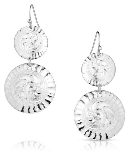 Montana Silversmiths Sundance Conchos Earrings