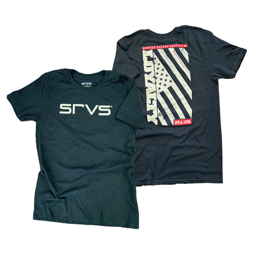 SRVS Unisex USA "Loyalty Live & Loyal"  Henderson T-Shirt - Navy
